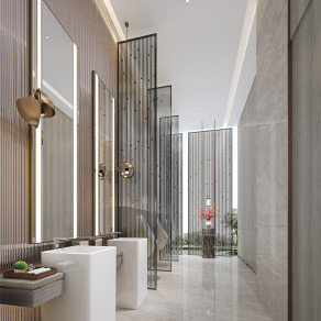 现代酒店公共卫生间